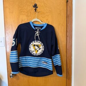 Reebok Navy Blue Pittsburgh Penguins Jersey